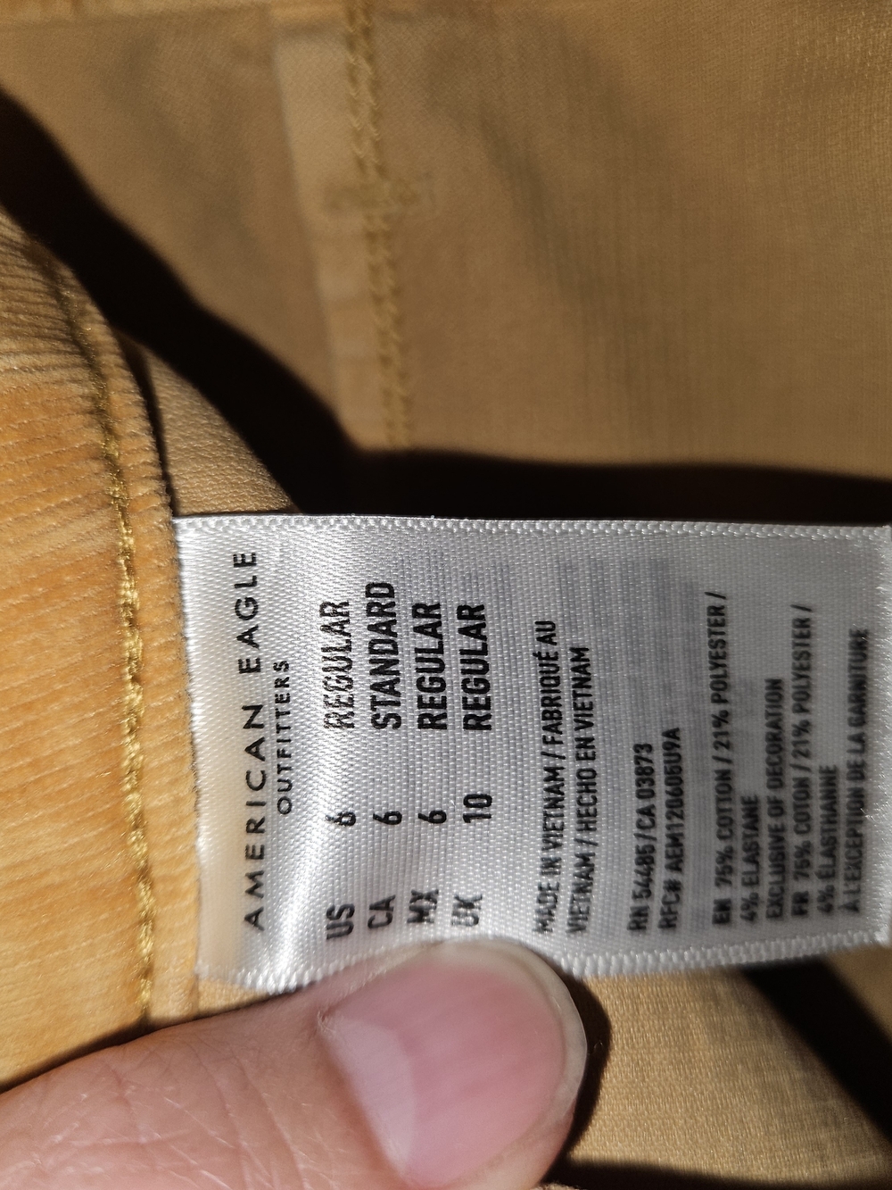 American Eagle Outfitters Corduroy Mini Skirt in Mustard Yellow - Picture 5 of 5